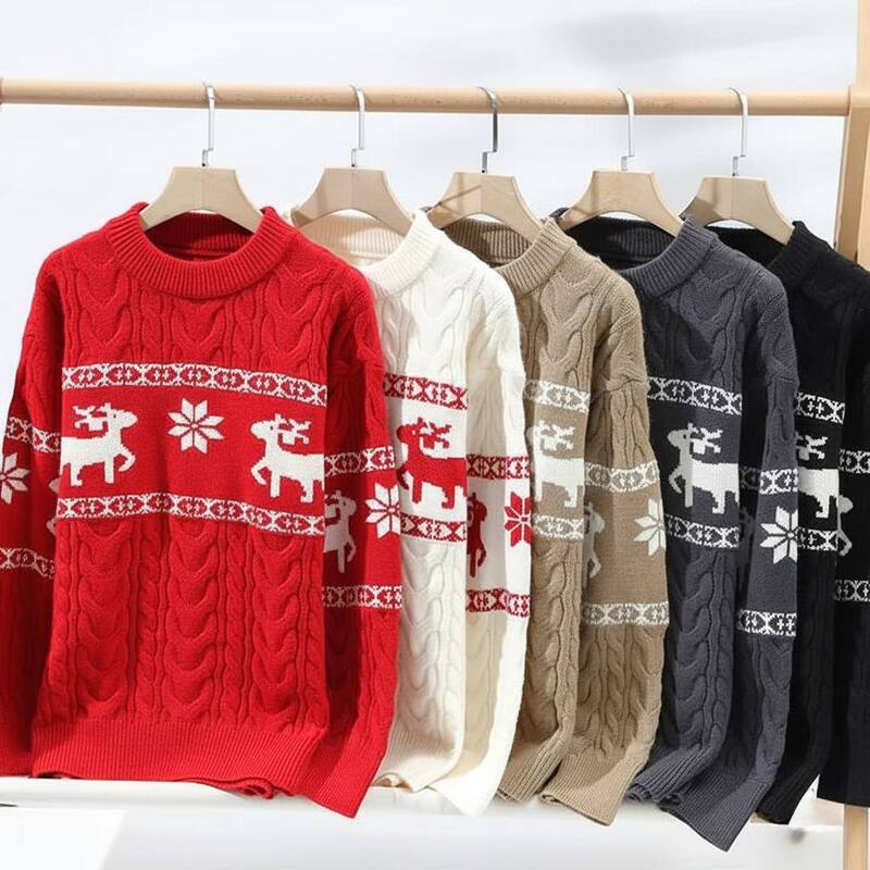 Christmas Reindeers Knit Sweater