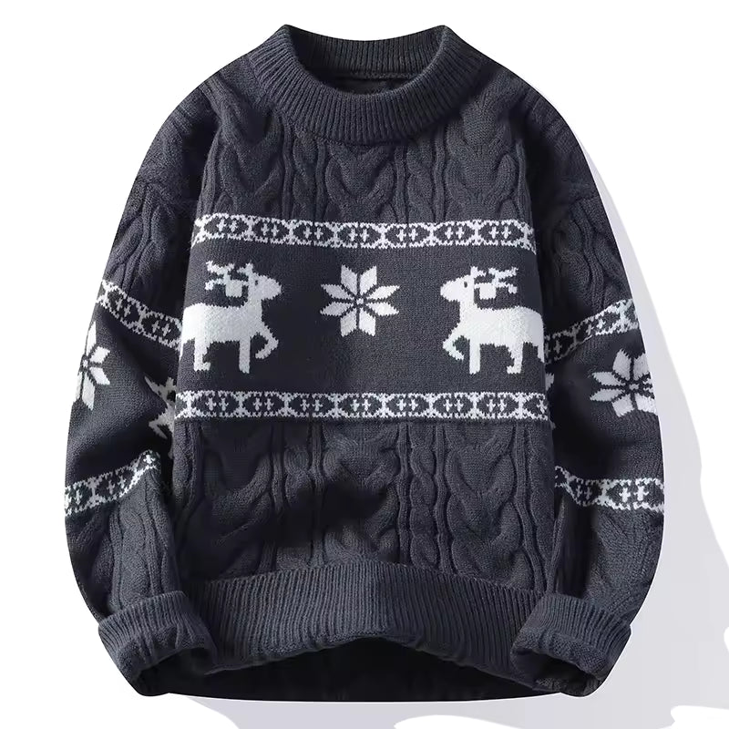 Christmas Reindeers Knit Sweater