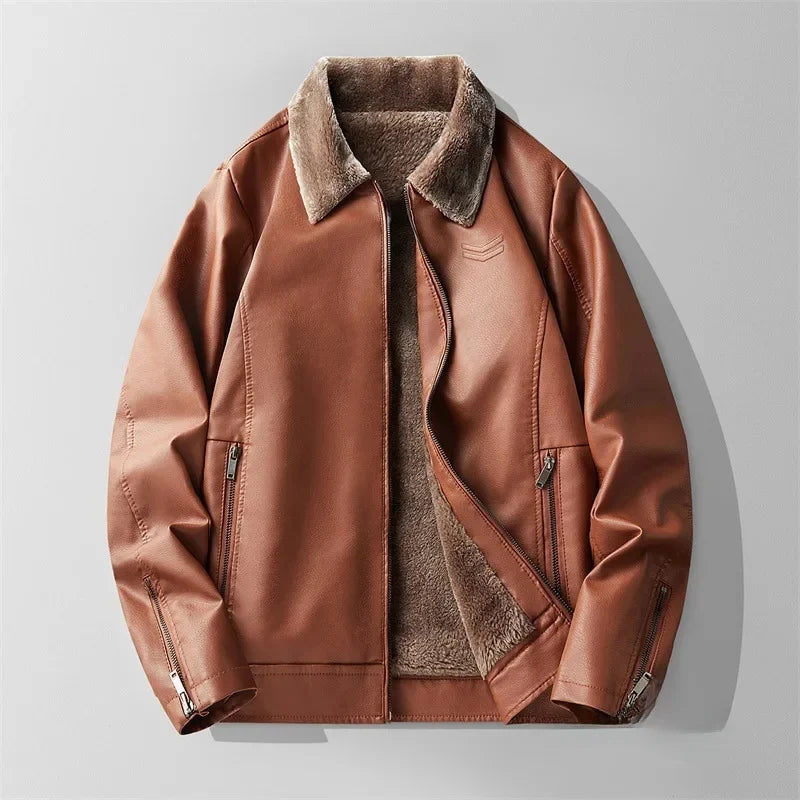 Aviator Luxe Leather Jacket