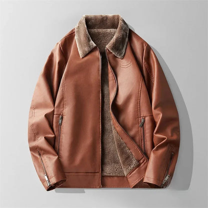 Aviator Luxe Leather Jacket