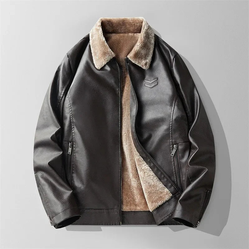 Aviator Luxe Leather Jacket