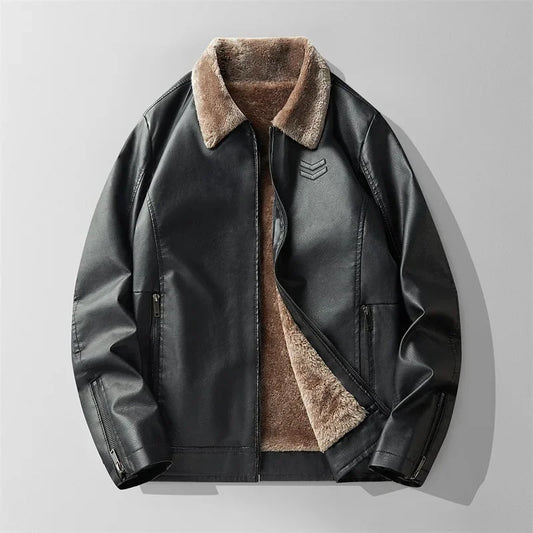 Aviator Luxe Leather Jacket