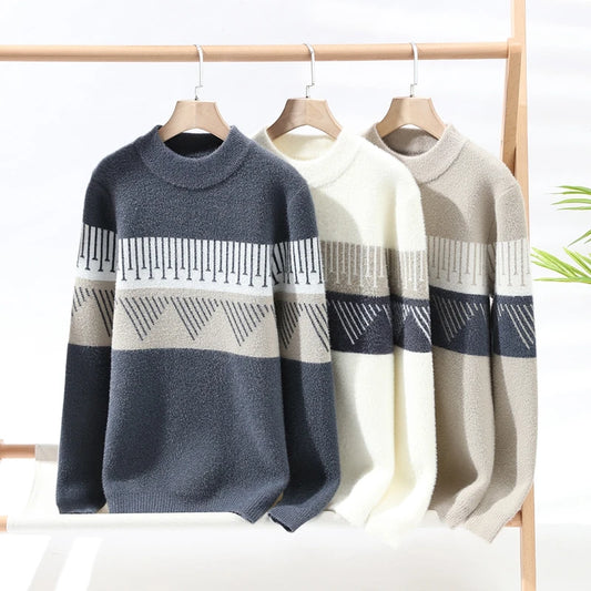 Signature Geometric Knit Sweater