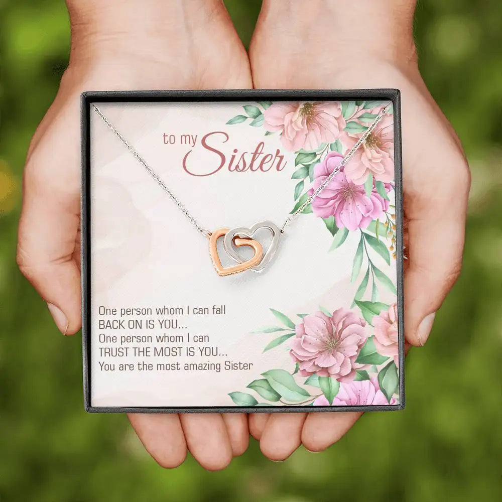 "To My Sister" Heart Necklace Gift