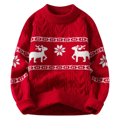 Christmas Reindeers Knit Sweater