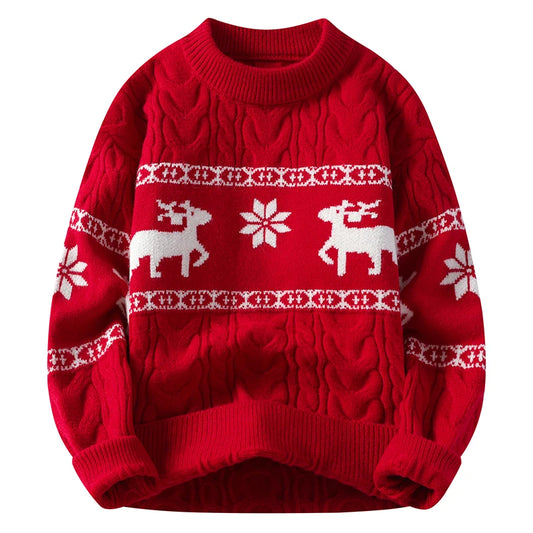 Christmas Reindeers Knit Sweater