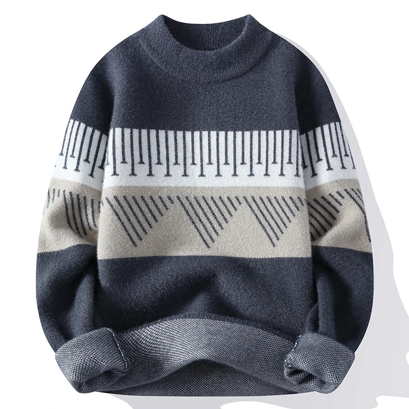 Signature Geometric Knit Sweater