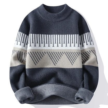 Signature Geometric Knit Sweater